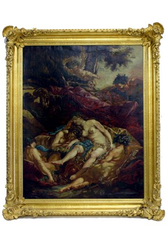 LATE 18TH/EARLY 19TH CENTURY OIL ON CANVAS, attri