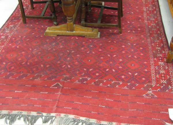 PERSIAN TRIBAL SOUMAK FLATWEAVE CARPET, overall g
