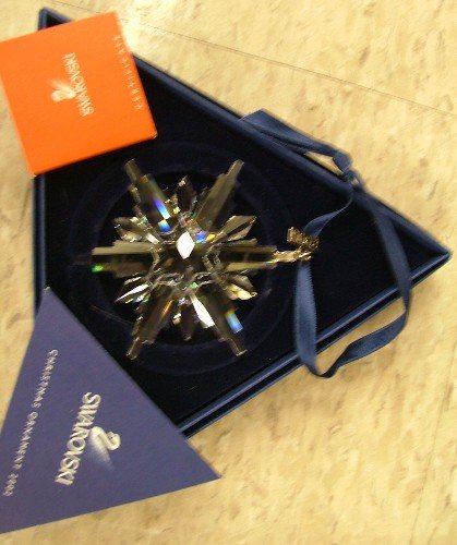 SWAROVSKI AUSTRIAN CRYSTAL CHRISTMAS ORNAMENTS, 1 - 3