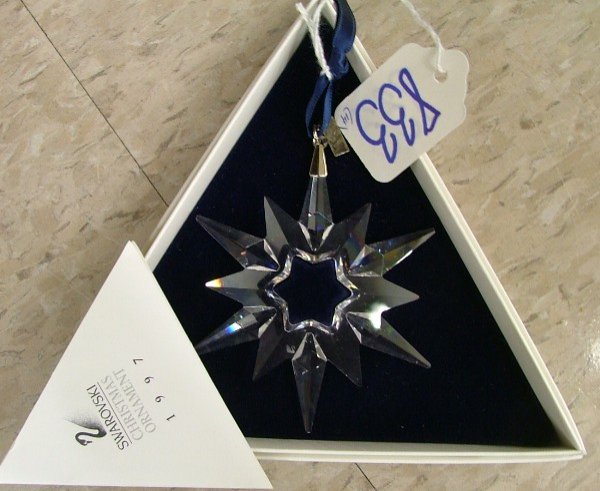 SWAROVSKI AUSTRIAN CRYSTAL CHRISTMAS ORNAMENTS, 1 - 4