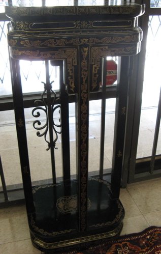 A TALL PAIR OF CHINESE PEDESTAL TABLES, with rect - 2