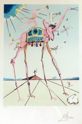 SALVADOR DALI ORIGINAL COLOR LITHOGRAPH (Spanish,