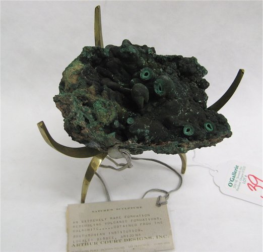 NATURAL MALACHITE FORMATION, found at the Copper Qu