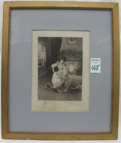 WILLIAM M. CARY ETCHING (American, 19th/20th cent