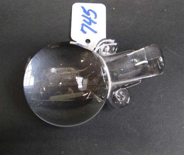 TWO STEUBEN CRYSTAL MAGNIFYING GLASSES