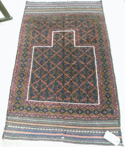 THREE PERSIAN BELOUCHI TRIBAL AREA RUGS: 2'9" x 4