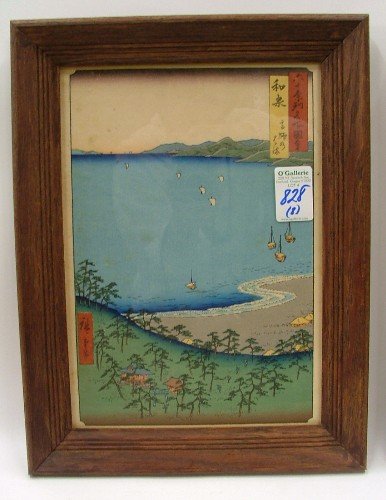 EIGHT JAPANESE COLOR WOODCUTS c. 1940's