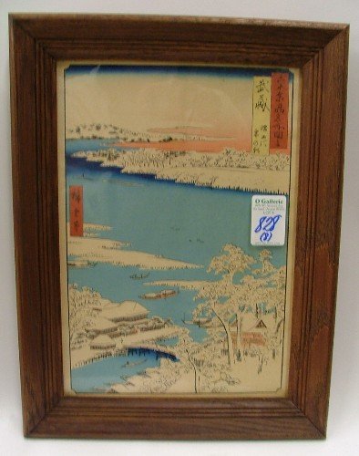 EIGHT JAPANESE COLOR WOODCUTS c. 1940's - 3