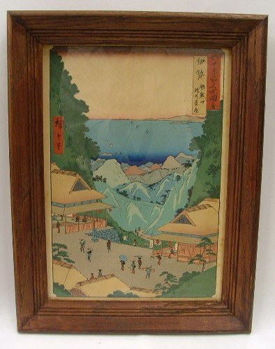 EIGHT JAPANESE COLOR WOODCUTS c. 1940's - 5