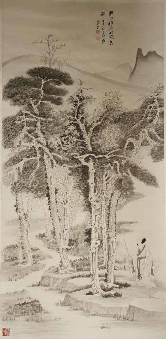 Chinese Scroll Painting of Landscape, Zhang Daqian (1 of 5)