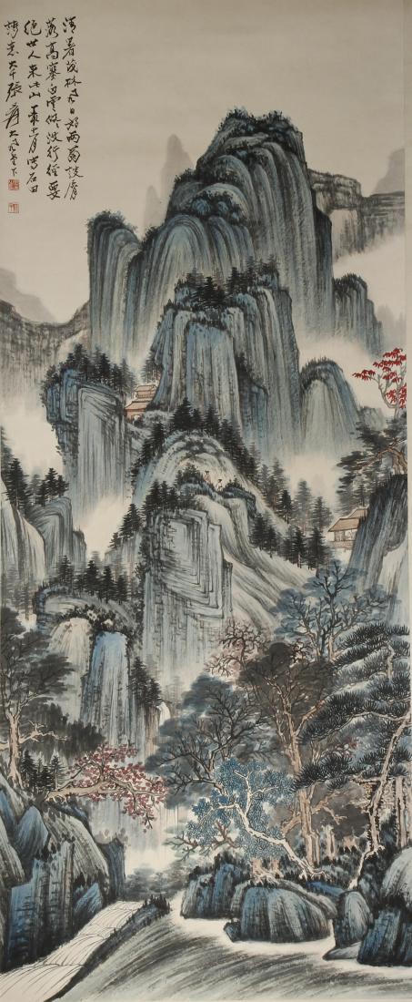 Chinese Scroll Painting of Landscape, Zhang Daqian (1 of 6)