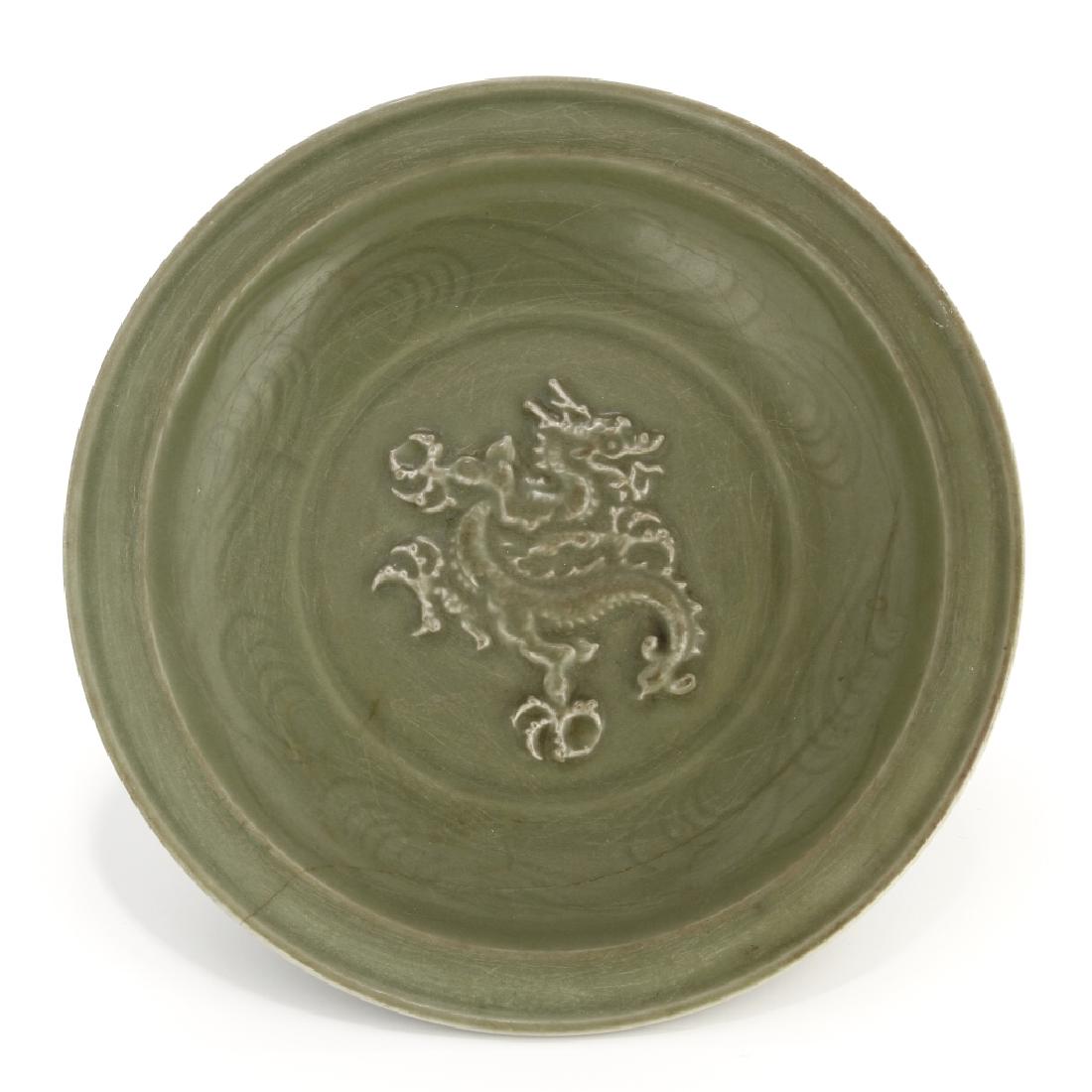 Large Longquan Celadon 'Dragon' Dish (1 of 11)