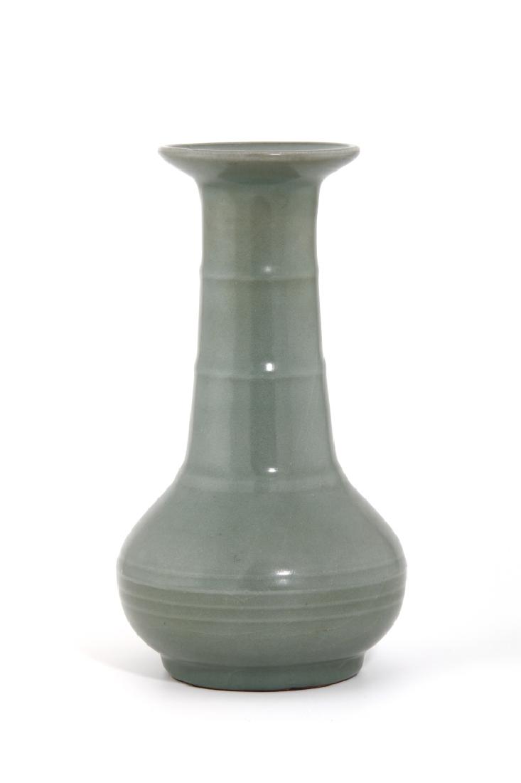 Fine Lungchuan Celadon 'Bamboo Neck' Vase (1 of 7)