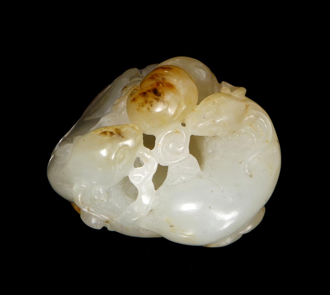 Chinese White and Russet Hetian Jade Carving (1 of 5)