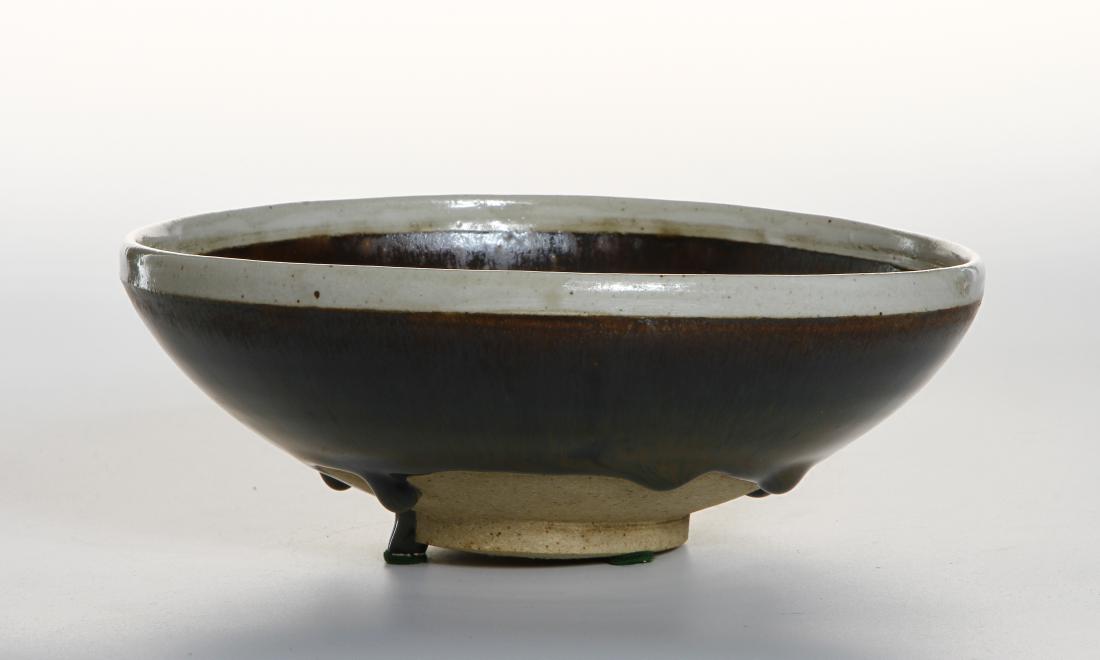 Cizhou Russet Splashed Brown White-Rimmed Bowl (1 of 8)