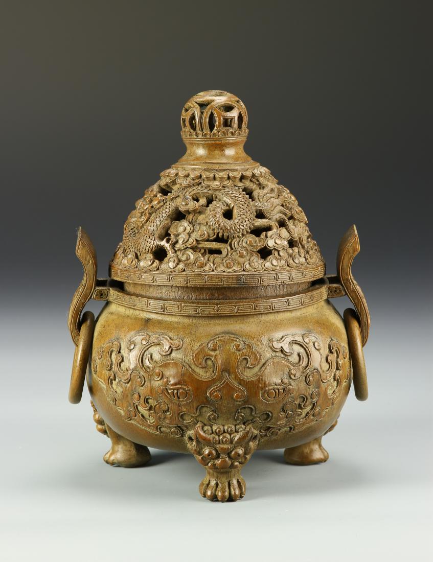 Chinese Bamboo Censer (1 of 4)