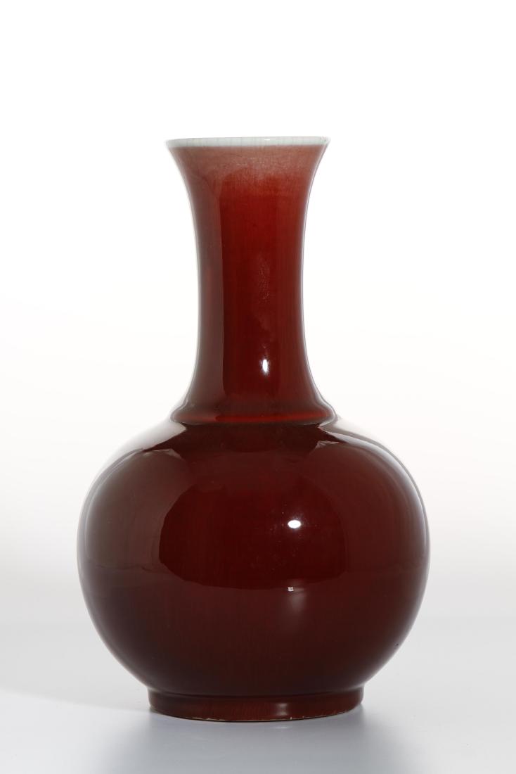 Chinese Oxblood Glazed Bottle Vase (1 of 8)