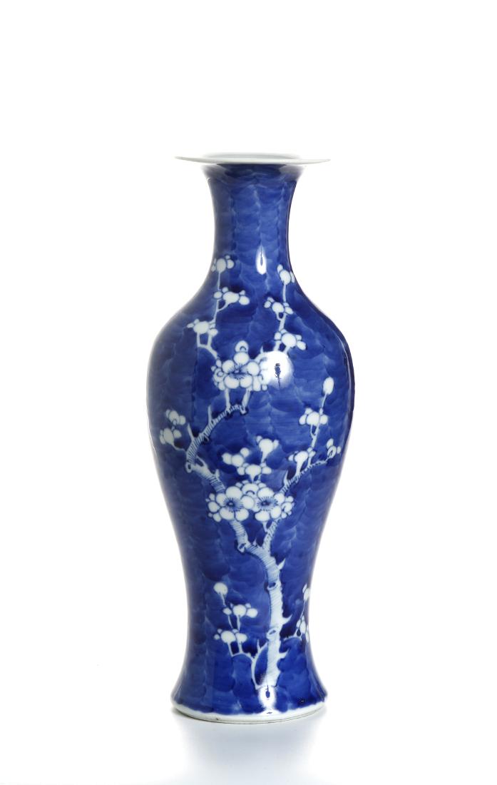 Chinese Blue and White 'Prunus' Baluster Vase (1 of 6)