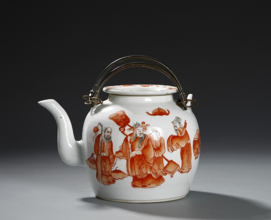 Chinese Copper Red Teapot (1 of 6)