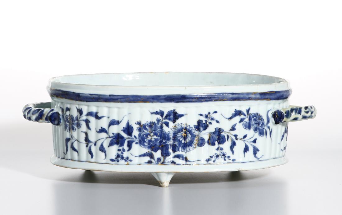 Chinese Kangxi Blue and White Oval Basin, Christie's (1 of 7)