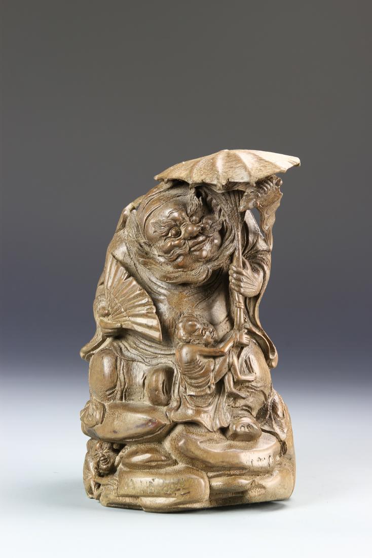 Chinese Carved Bamboo Figure (1 of 6)