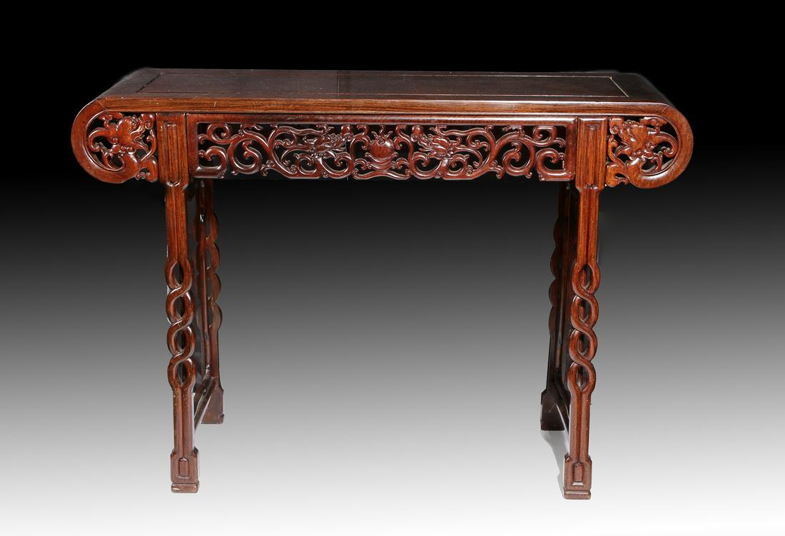 Chinese Huanghuali Instrument Table (1 of 9)