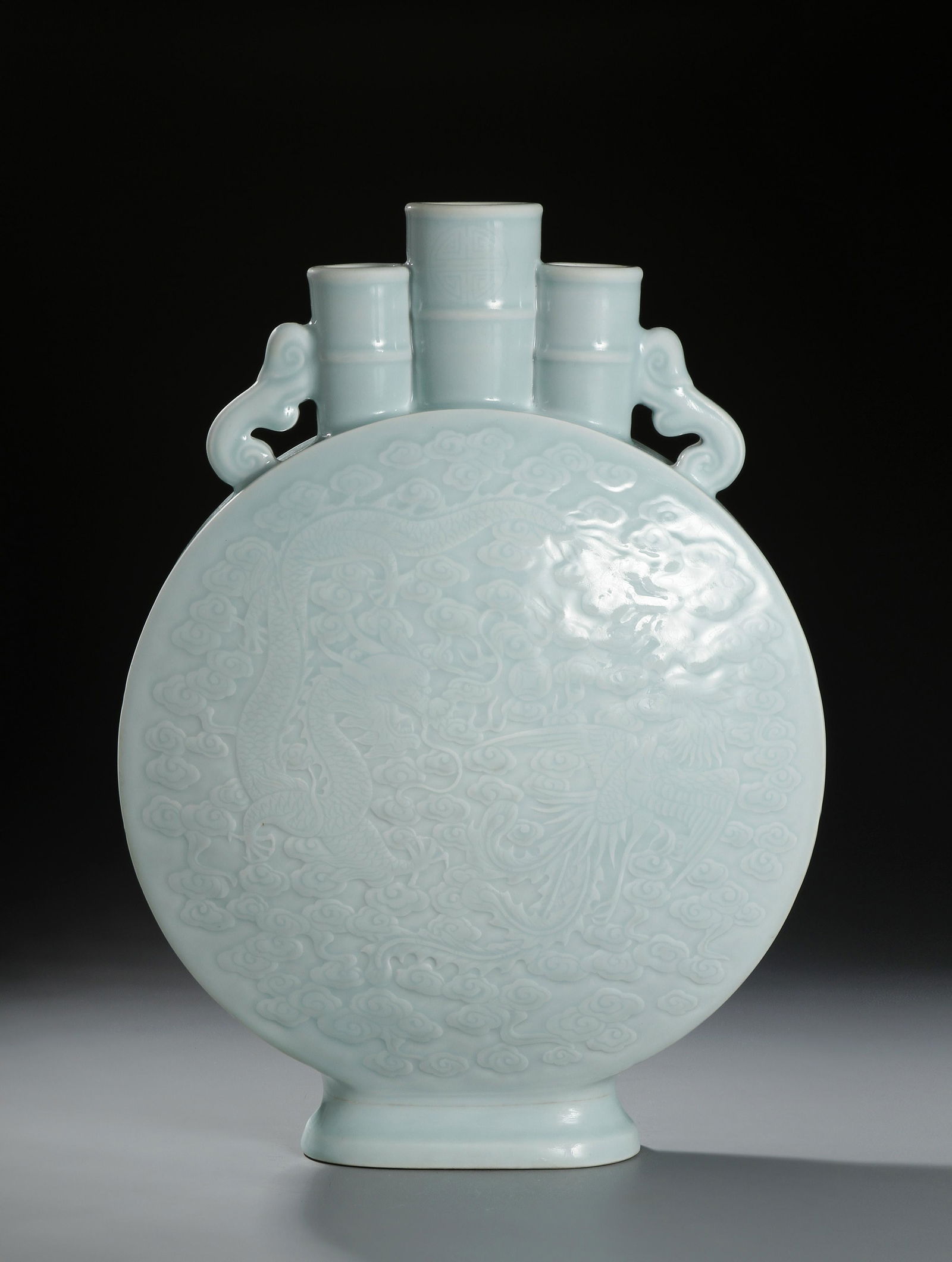 Chinese Celadon-Glazed Three-Spout Moonflask (1 of 11)
