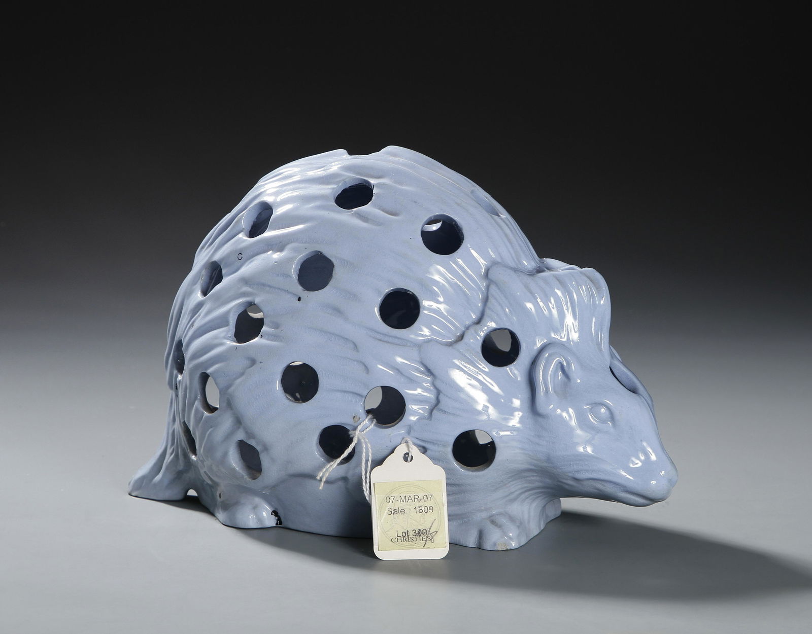 From Christie's, Wedgwood Blue-Glazed Crocus Pot (1 of 8)