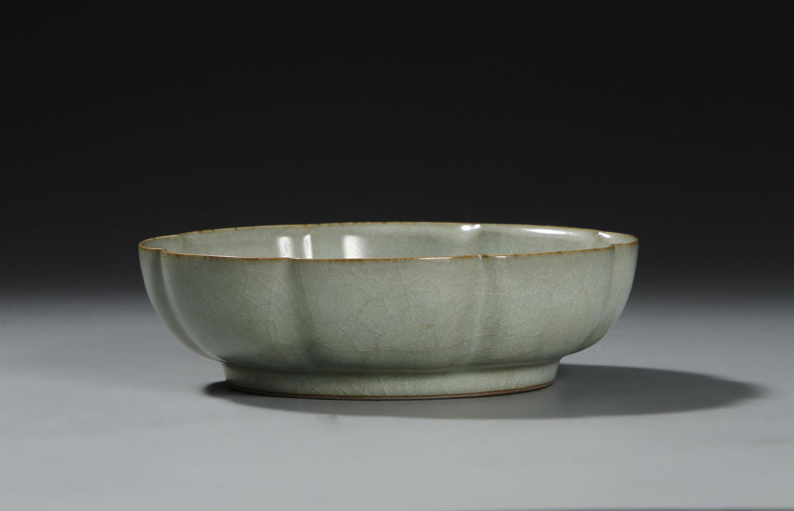 Guan-Type Lungchun Celadon Lobed Dish (1 of 10)