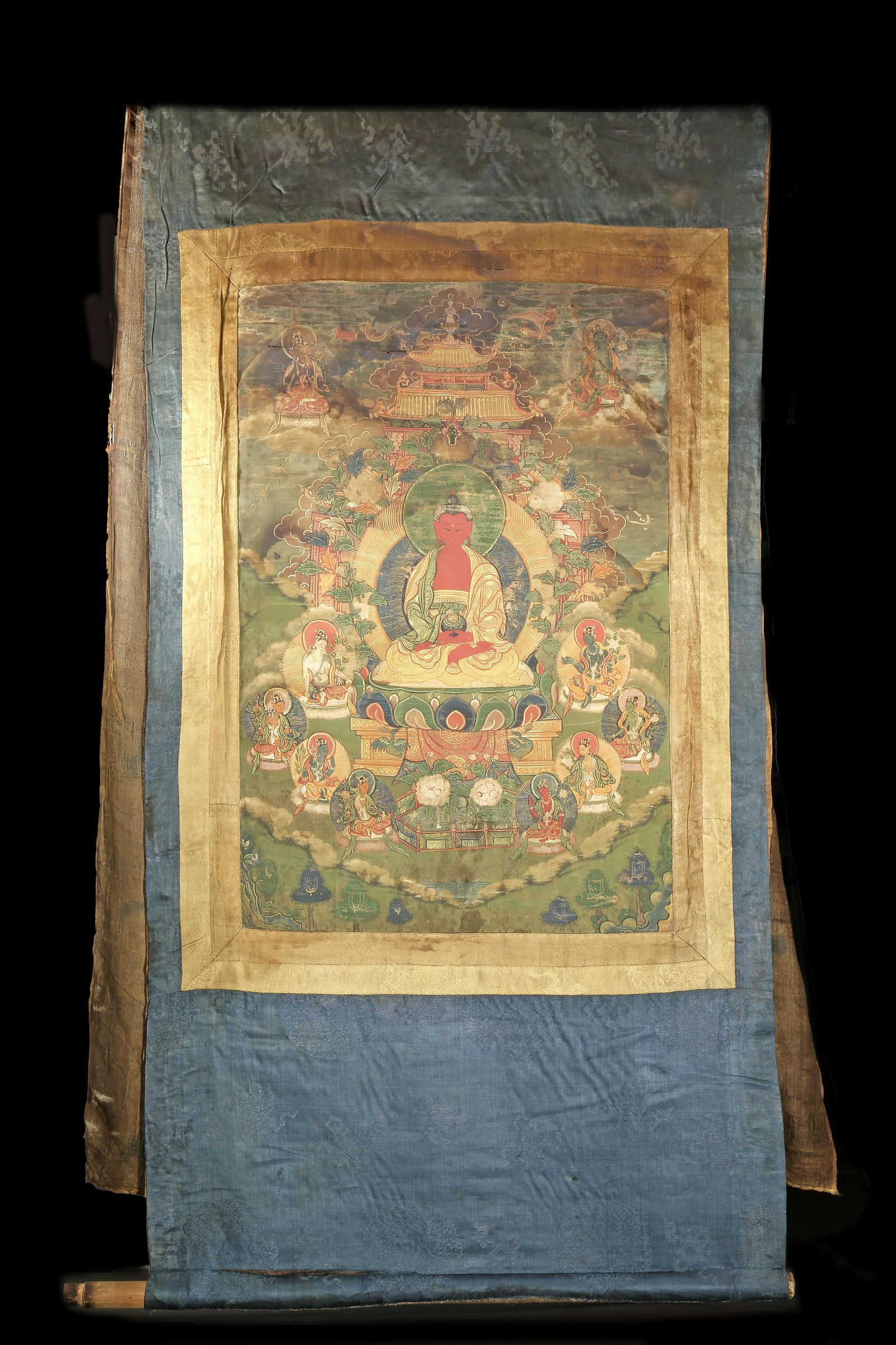 Chinese Thangka, Depicting Shakyamuni Buddha (1 of 11)
