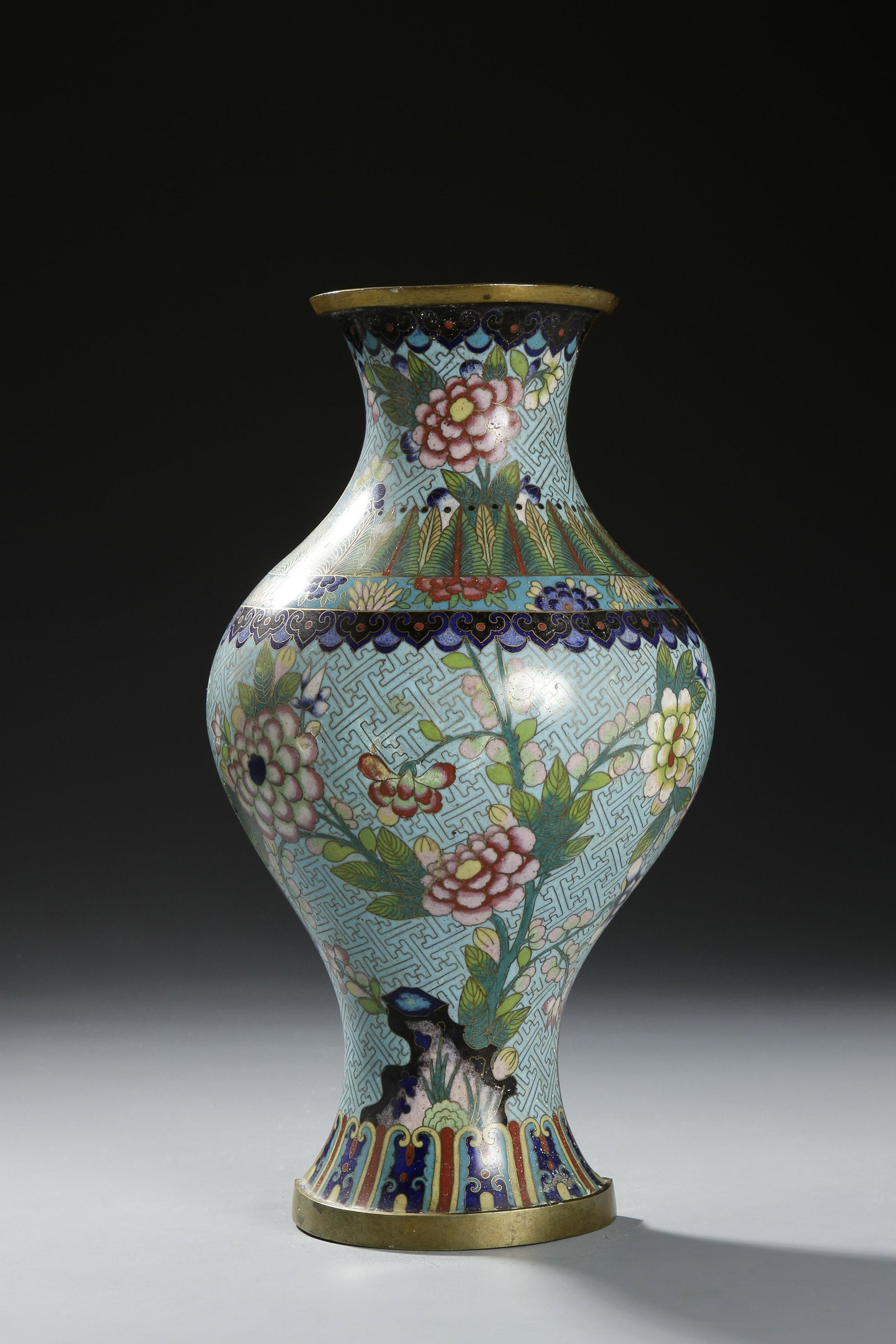 Chinese Cloisonne Enamel Wall Vase (1 of 7)
