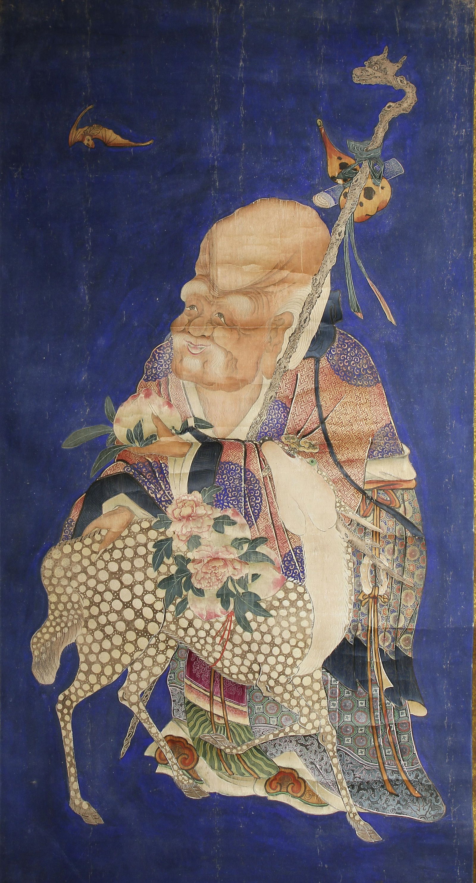 Chinese Scroll Painting of Shoulao (1 of 4)