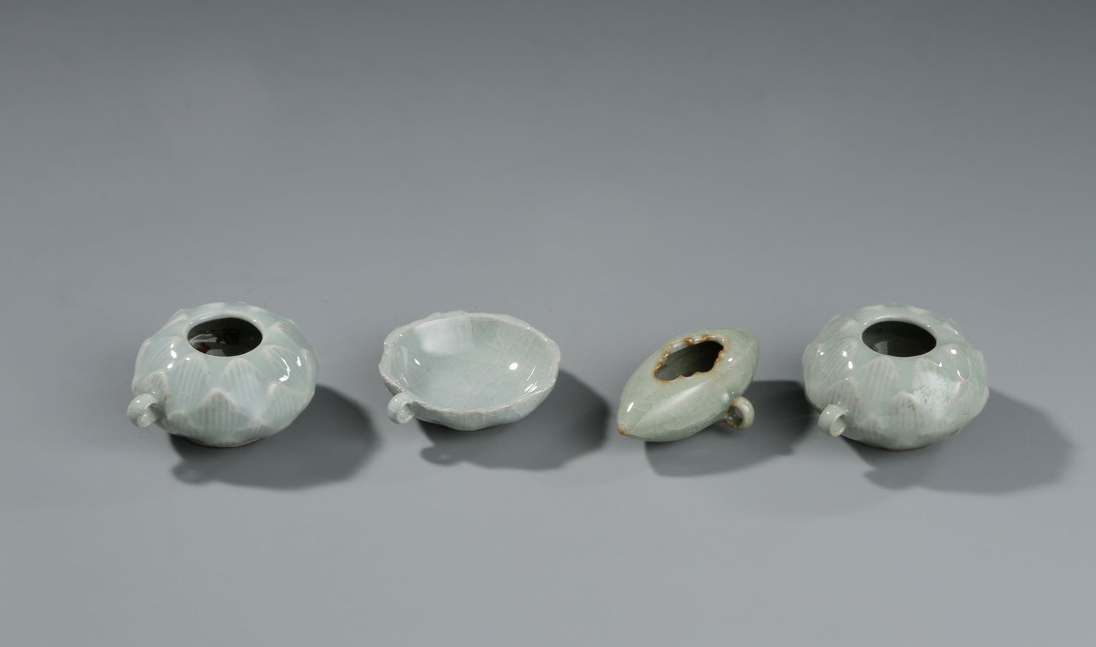 Group of Four Longquan Porcelain Bird Feeders (1 of 11)