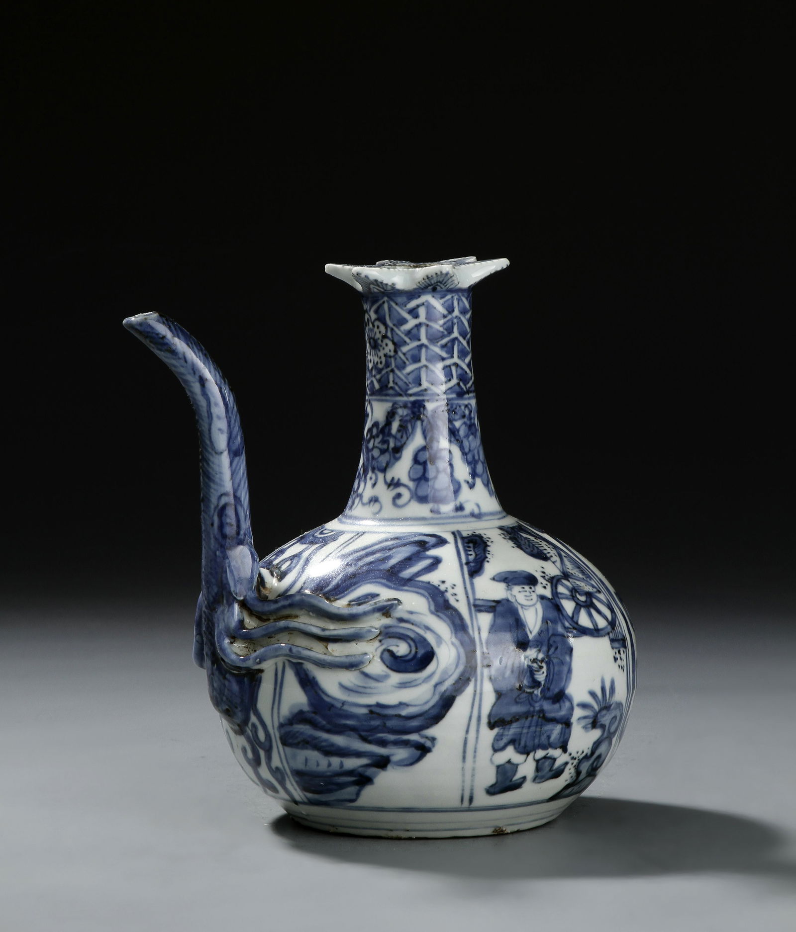 Chinese Blue and White Ewer (1 of 10)
