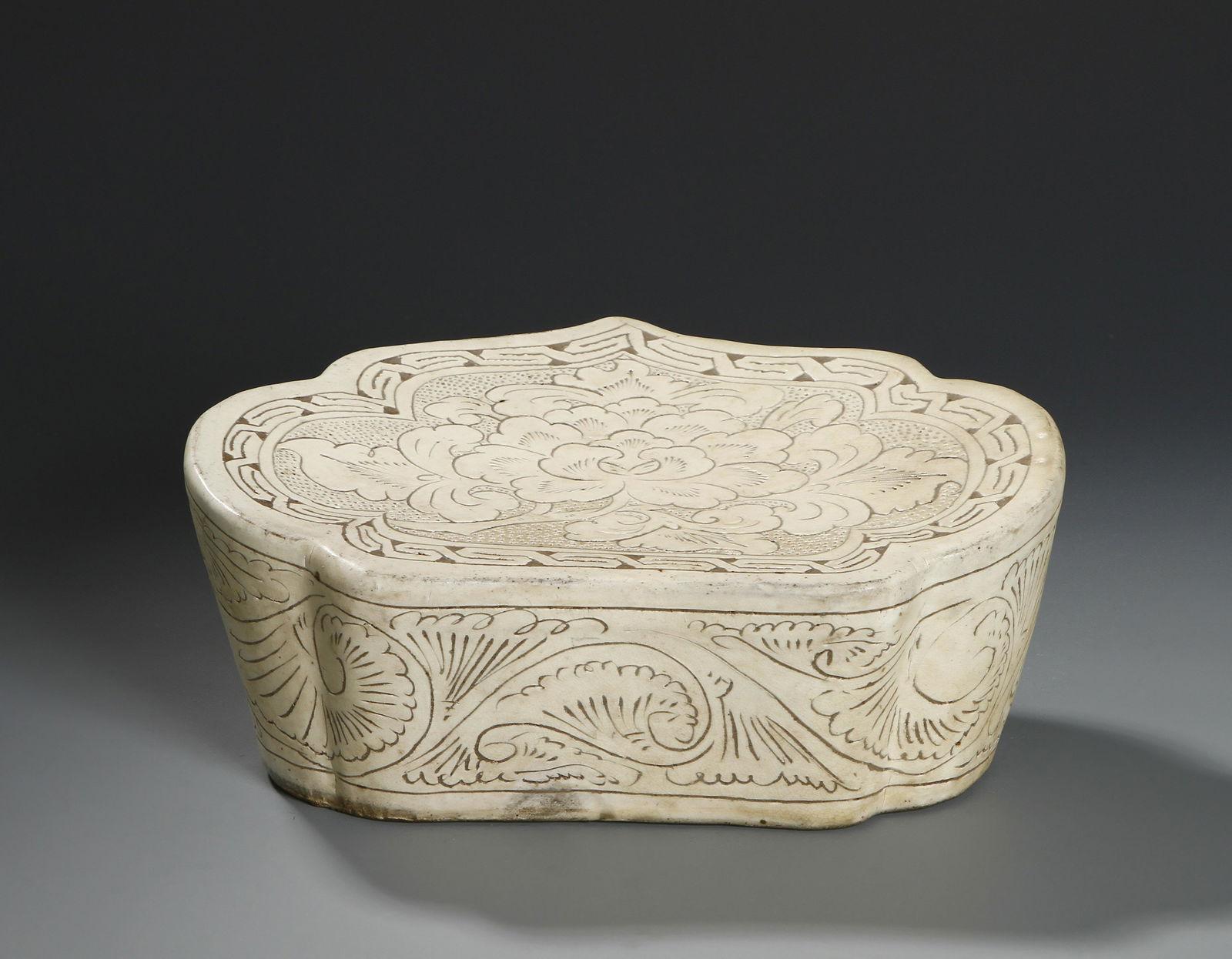 Chinese 'Cizhou' Carved Porcelain Pillow (1 of 9)