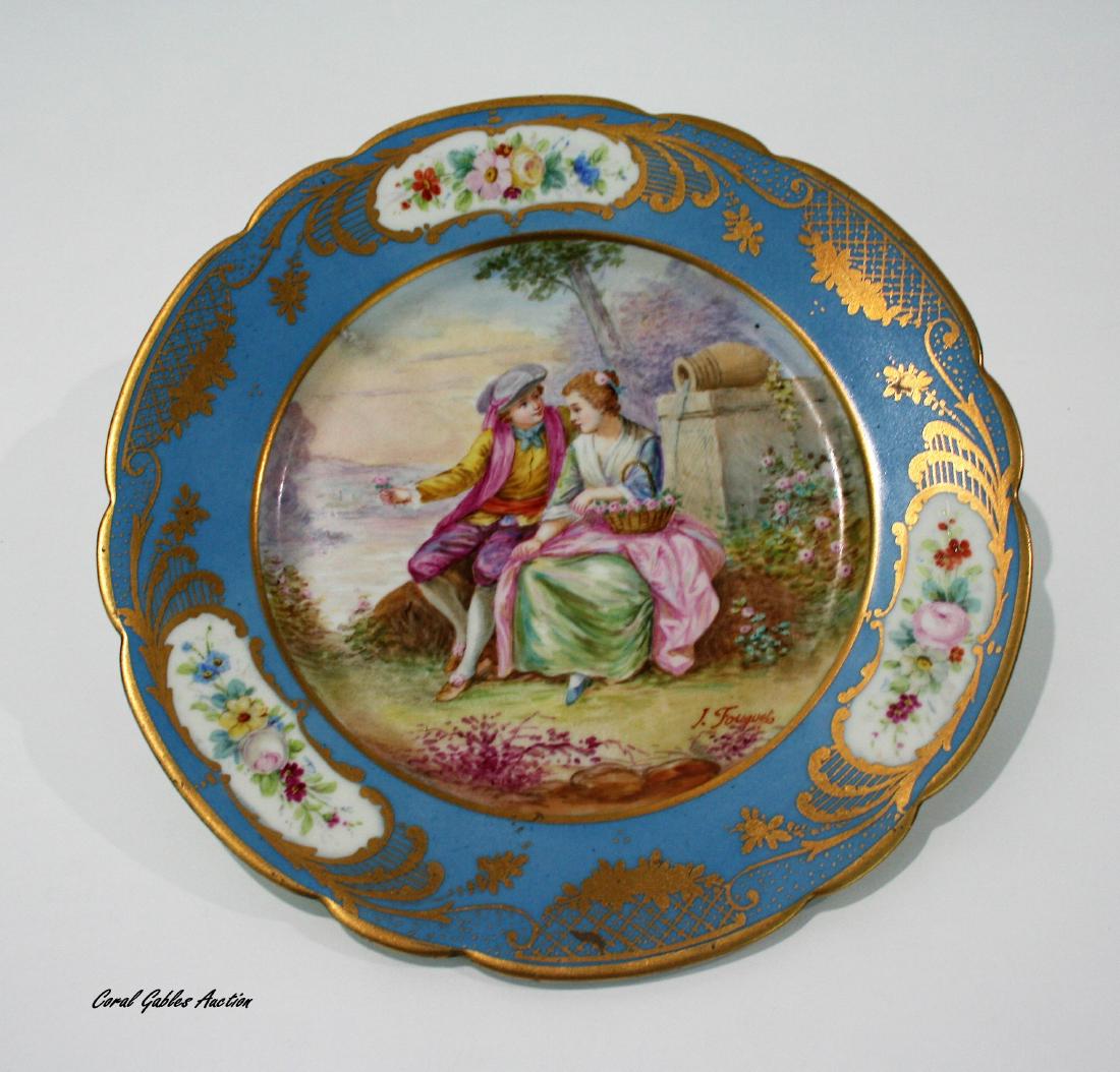 Decorative plate of porcelain Limoge (1 of 2)