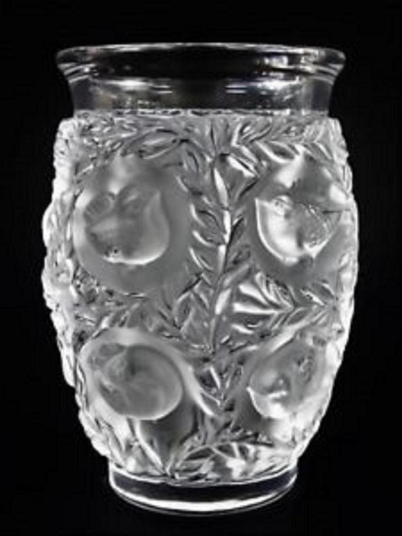 Stunning Lalique France Frosted Crystal Bagatelle Vase (1 of 5)