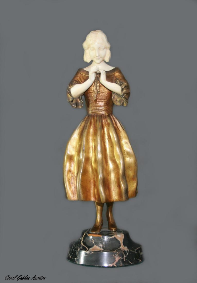 Samuel Lipchytz (1880-1943): Â Samuel Lipchytz (1880-1943). Bronze sculpture. Measure 10 in.