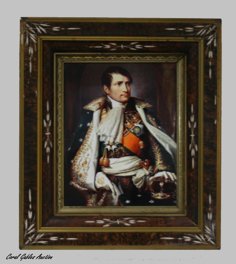 Porcelain plaque, KPM style. (1 of 3)