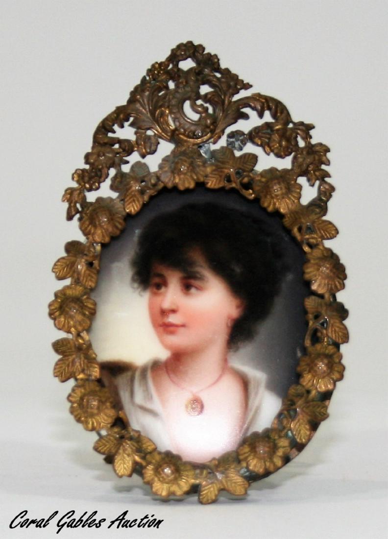 Miniature porcelain plaque 19 century or 20 century (1 of 1)
