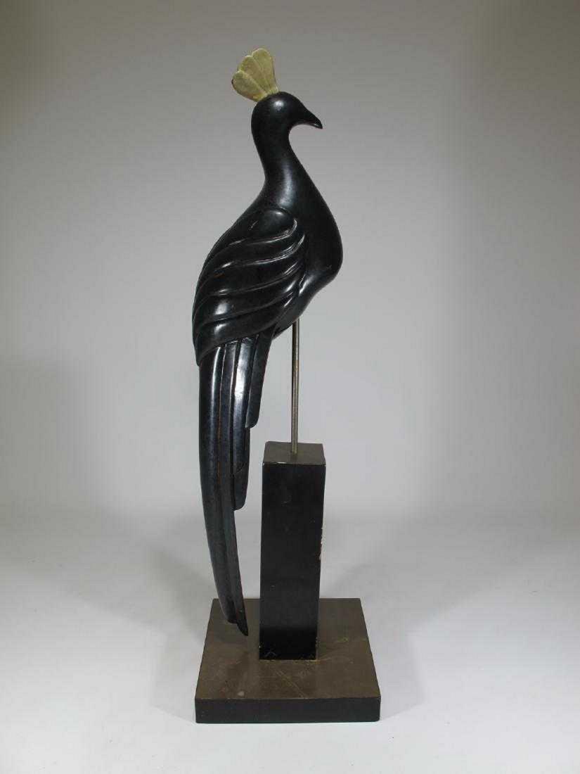 Vintage bird wood sculpture (1 of 8)