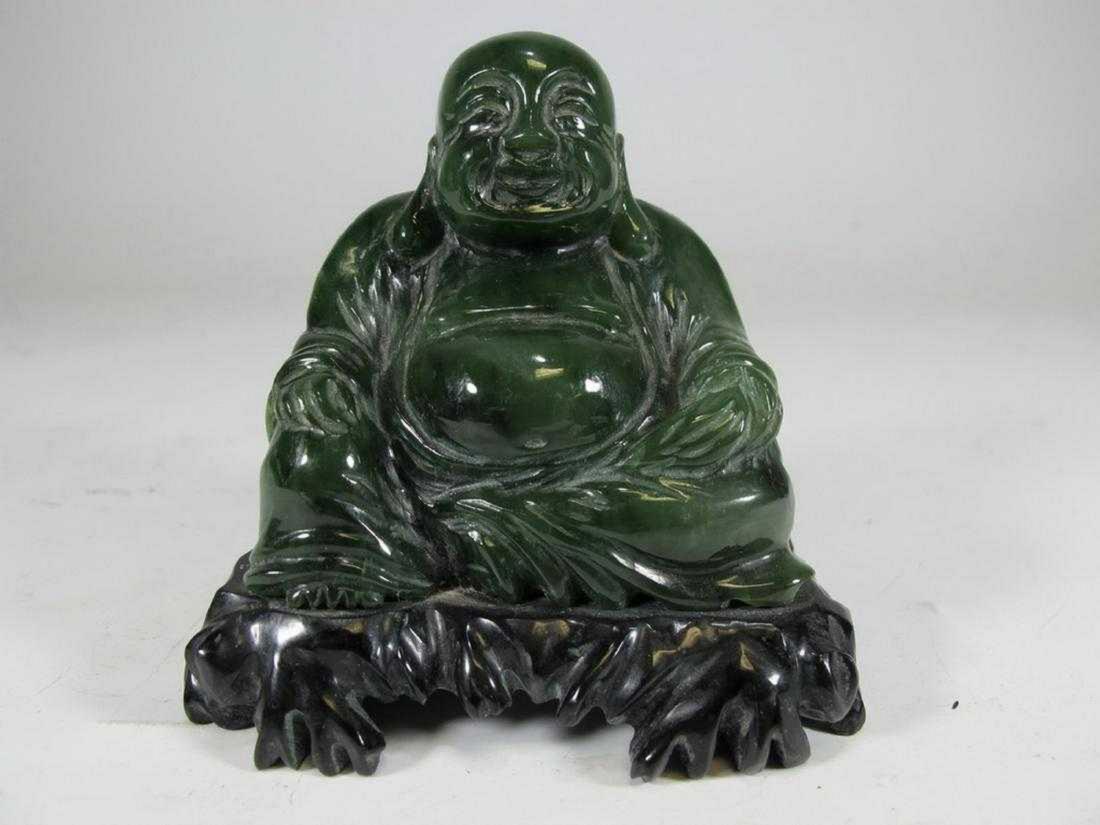 Antique carved Jade Buddah sculpture (1 of 4)