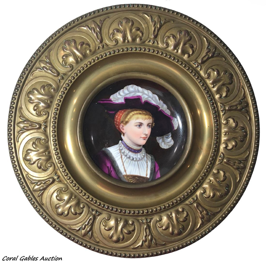 Antique 1800's hand painted porcelain gilt bronze (1 of 1)