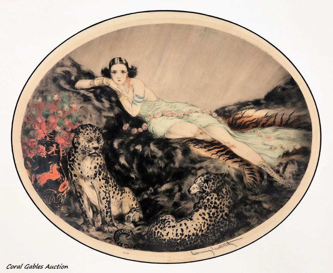 Louis Icart (French,1880 - 1950) Original Color Etching (1 of 4)
