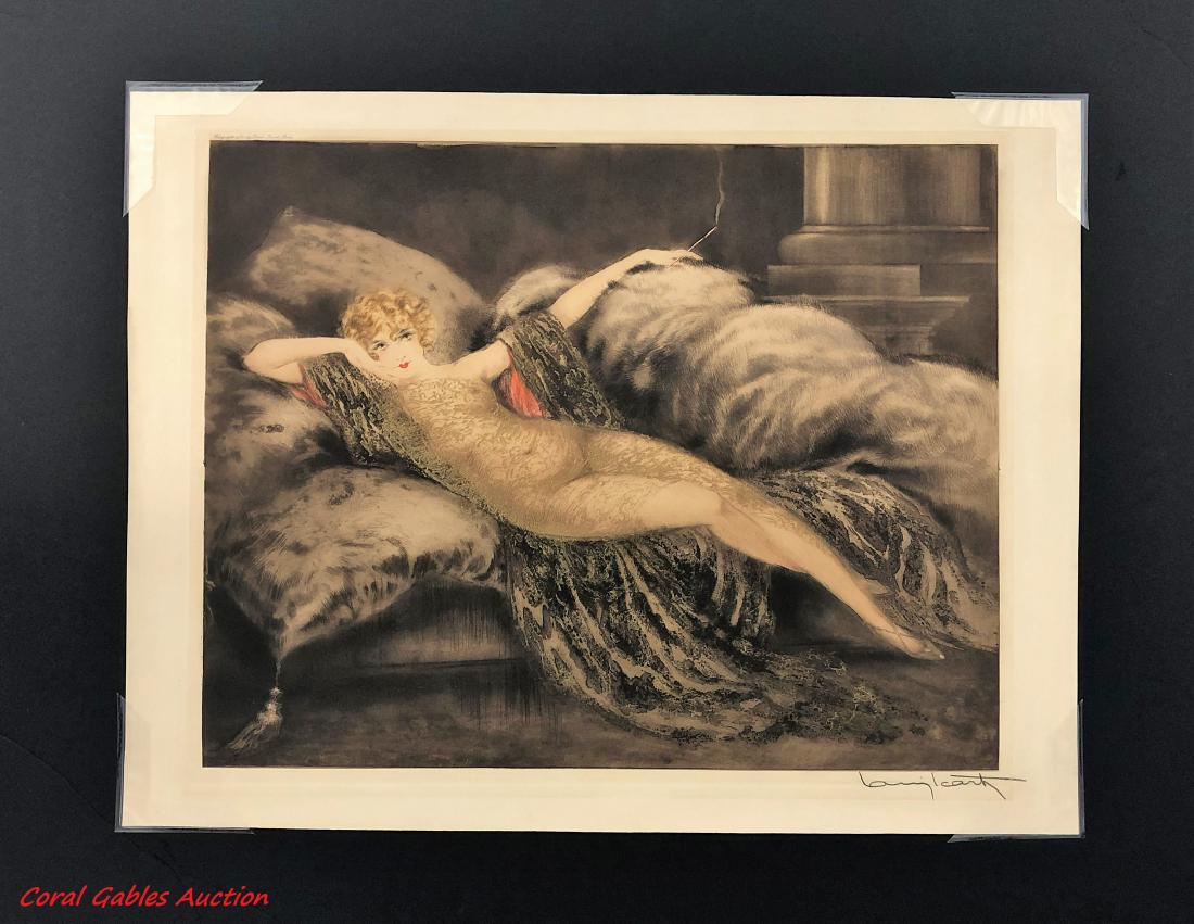 Louis Icart (French,1880 - 1950) Original Color Etching (1 of 3)
