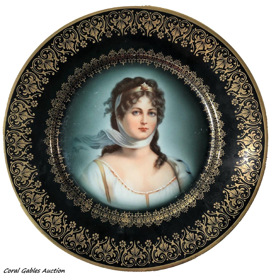 Portrait Plate Of Queen Louise Royal Vienna Beehive (1 of 2)