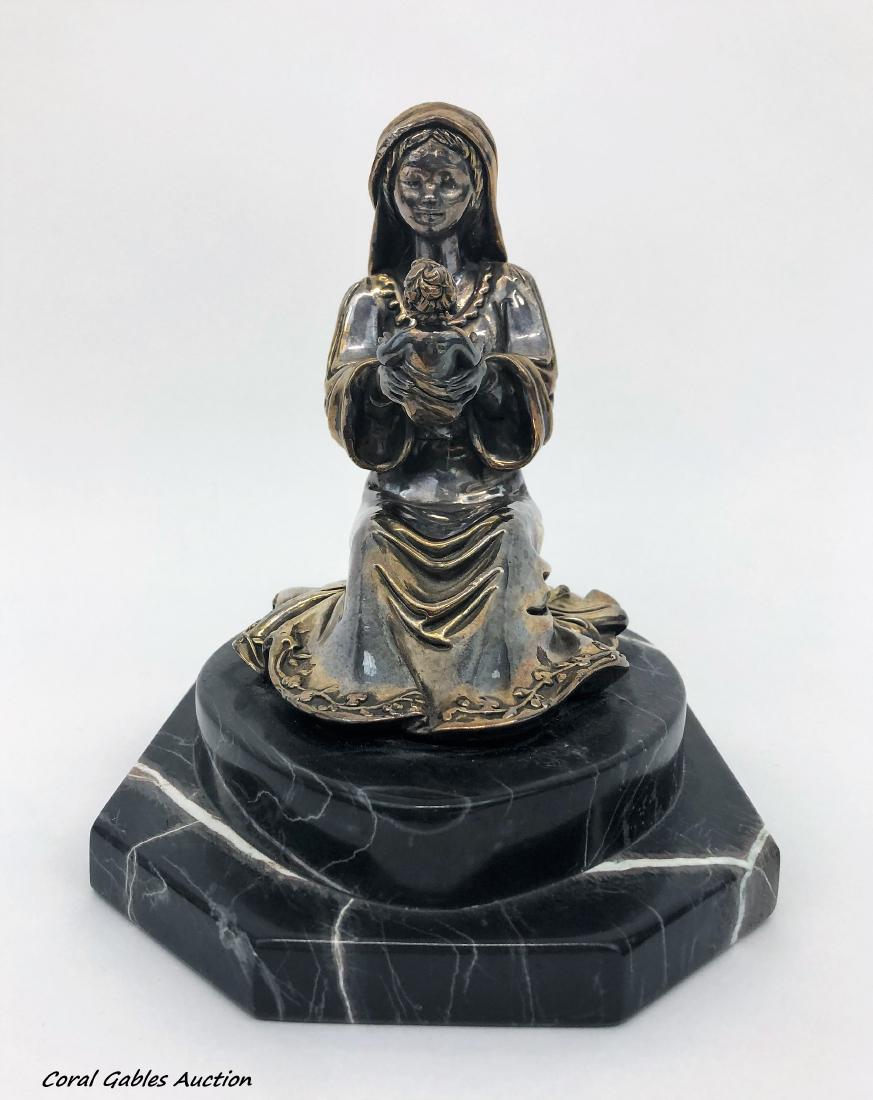 Sam Phillipe sterling silver Mother holding son signed: Sam Phillipe sterling silver Mother holding son signed # 14/34- Size: 7"h X 8"w