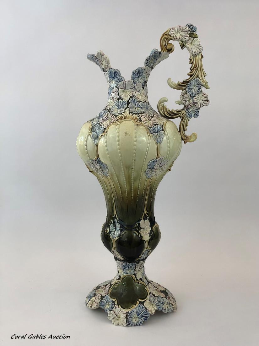 Antique porcelain amphora: Antique porcelain amphora. Measure 26"in H.