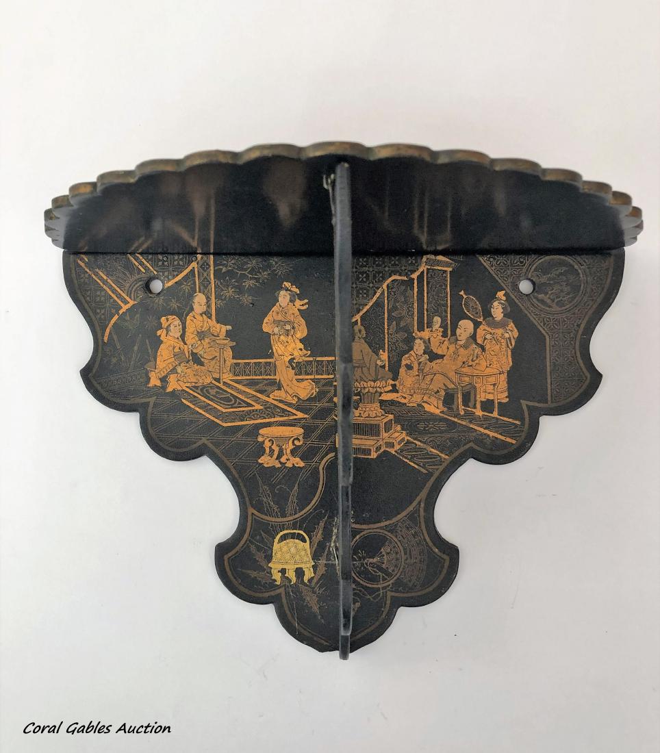 Japanese Paper Mache Wall Bracket (1 of 2)