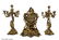 A beautiful gilt bronze garniture style Louis XV